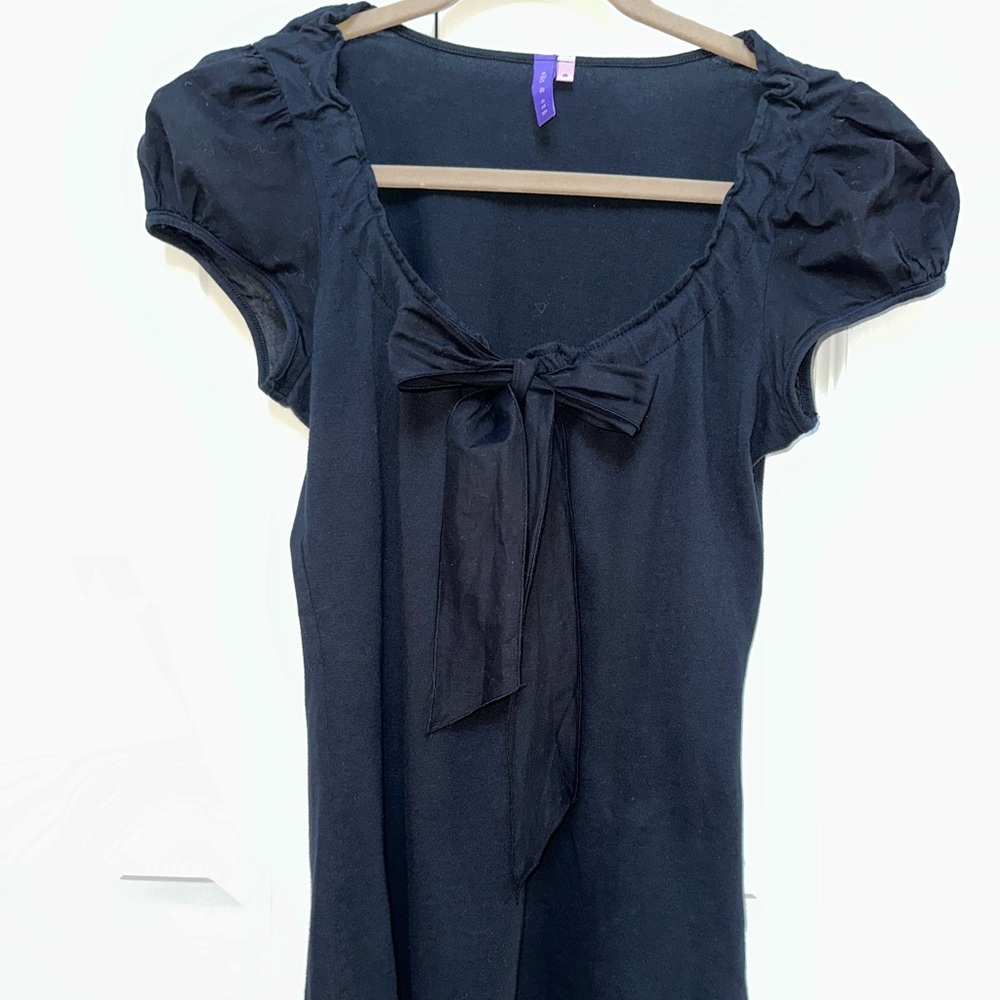 LF Emma & Sam Black Bow Top